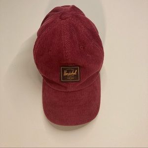 Herschel Supply Co. corduroy dad hat in burgundy